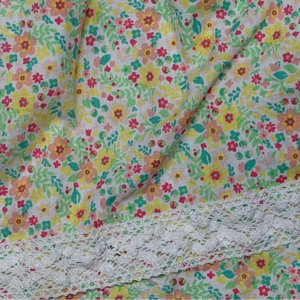 Shabby Chic Floral Delight Kids Dress Girls Size 5T Cottagecore Croquet